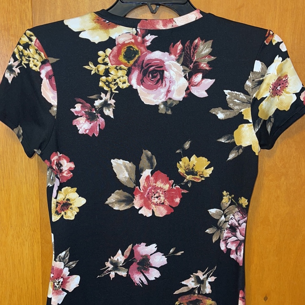High Street Large Floral Mini Dress - Picture 6 of 7